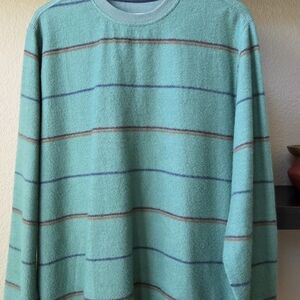 O'Neill Men's Crewneck Sweater - Aqua and Brown In XL